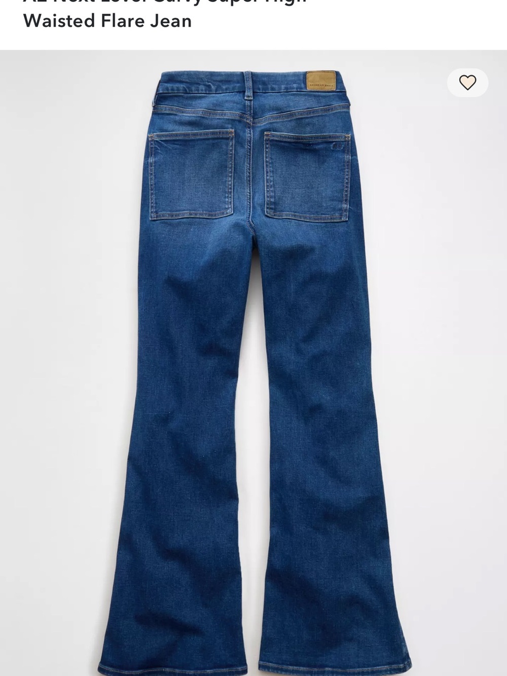 American Eagle Outfitters High-Waisted Flare Jeans - Medium Blue - Picture 3 of 10